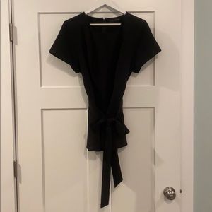 Black cinch blouse